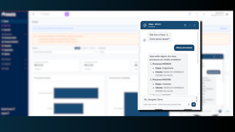 Conheça a Clara: A Assistente Operacional (IA) do sistema Rauzee que vai revolucionar a operação do Correspondente Bancário Habitacional.