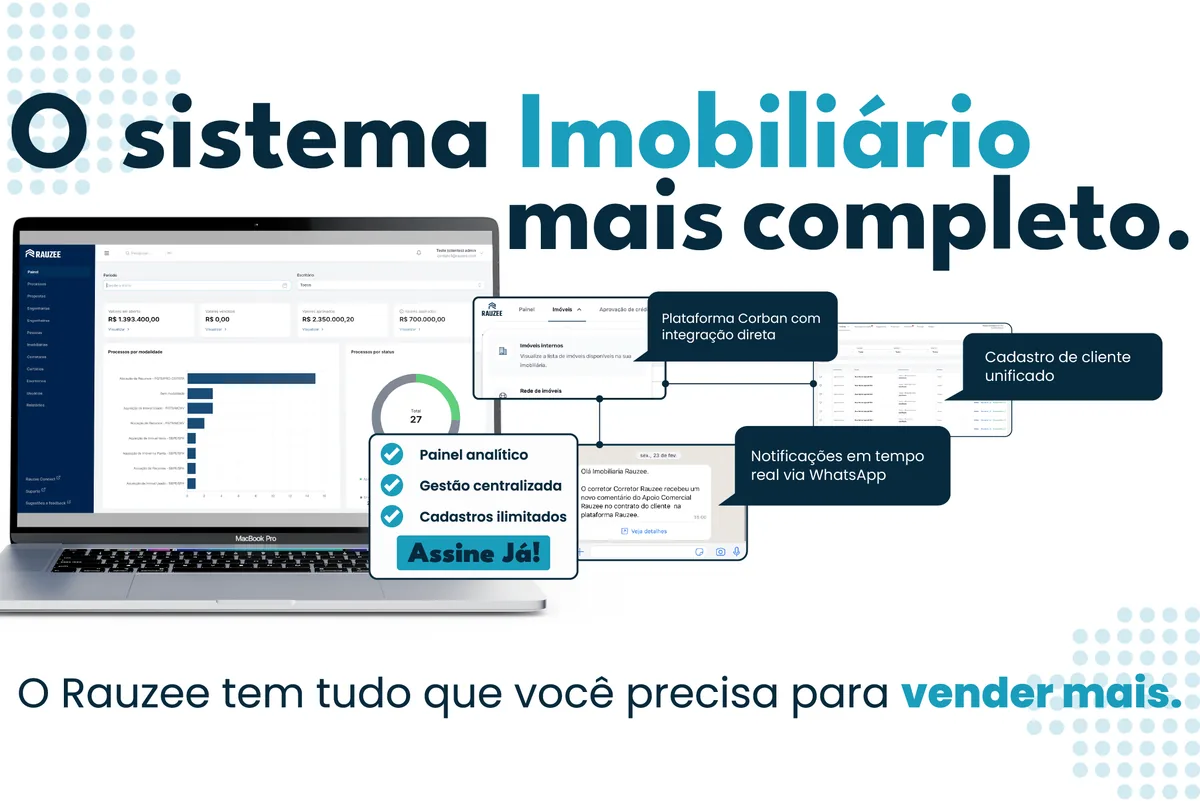 O sistema de gestão imobiliária mais completo: 4 motivos para você assinar o Rauzee hoje mesmo